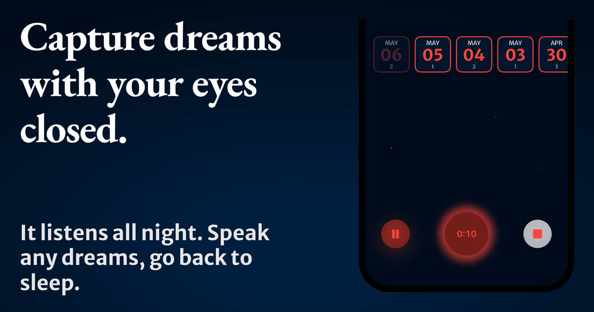 Dreamtime | Overnight Dream Recorder & Journal